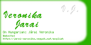 veronika jarai business card